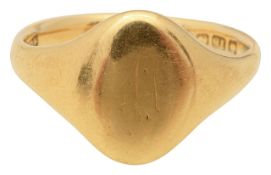 18ct gold signet ring
