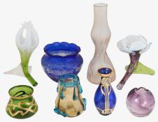 A collection of Czech Art Nouveau and Secessionist glass
