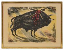 Marc Saint-Saëns (French, 1903-1979) 'Taureau', lithograph