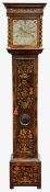 A William III walnut,marquetry and oyster veneered longcase clock