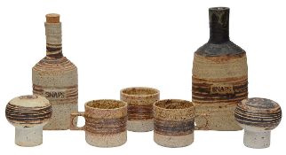 Tue Poulsen (b.1939) Collection of stoneware