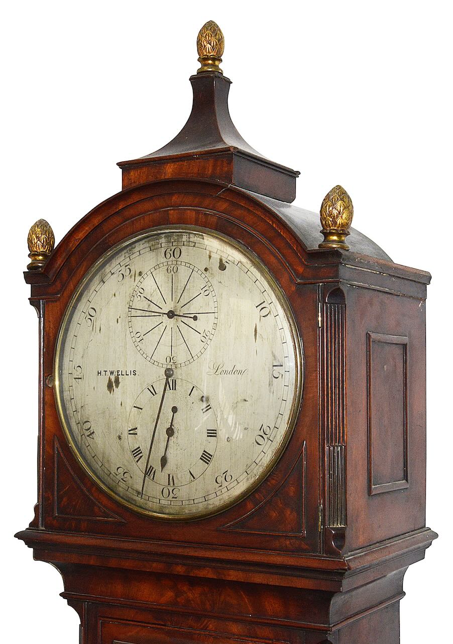 An early 19th century mahogany longcase regulator - Image 4 of 21