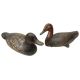 Two North American Folk Art carved wood decoy ducks - Image 1 of 7
