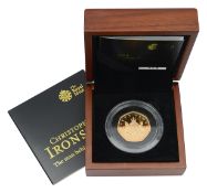 United Kingdom. Royal Mint Elizabeth II 2013 gold proof 50p coin Christopher Ironside