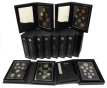 United Kingdom. Royal Mint Elizabeth II Annual proof sets