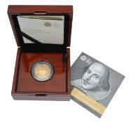Royal Mint Elizabeth II 2016 gold proof £2 coin The Shakespeare Comedies