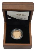 Royal Mint Elizabeth II 2009 gold proof £1 coin Shield of the Royal Arms