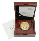 Royal Mint Elizabeth II 2019 gold proof two-ounce coin Una and the Lion
