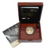 Elizabeth II 2014 gold proof £2 coin 100th Anniversary of the First World War Outbreak