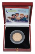 Royal Mint Elizabeth II 2007 gold proof 50p coin Scouts 100 Years of Adventure