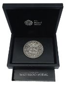 United Kingdom. Royal Mint Silver Pistrucci Waterloo medal, 2015
