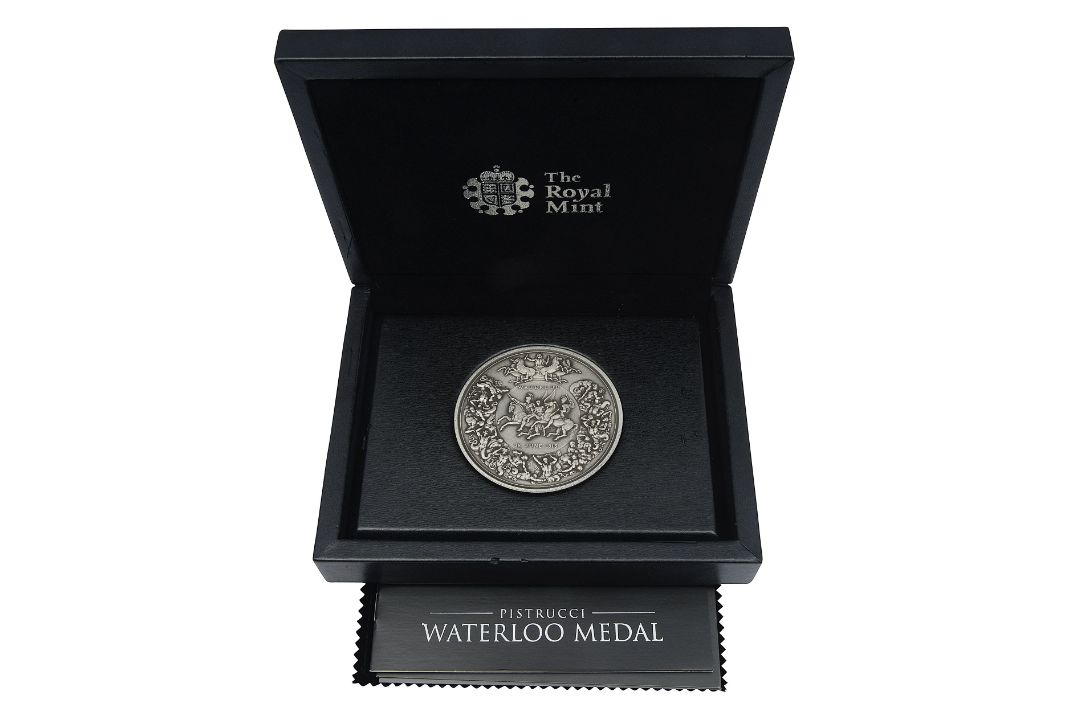 United Kingdom. Royal Mint Silver Pistrucci Waterloo medal, 2015