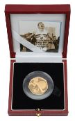 Royal Mint Elizabeth II 2004 gold proof 50p coin 50th Anniversary Four-Minute Mile