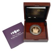 Royal Mint Elizabeth II 2015 gold proof £5 coin The Longest Reigning Monarch