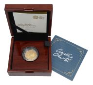 Elizabeth II 2020 gold proof £2 coin Agatha Christie:100 Years of Mystery