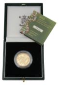 Elizabeth II 2003 gold proof £2 coin DNA 50th Anniversary of the double Helix Discovery