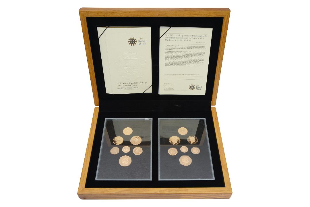 2008 gold proof coins United Kingdom Coinage Royal Shields and Emblems