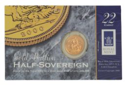 United Kingdom, Royal Mint Elizabeth II 2000 gold Half Sovereign