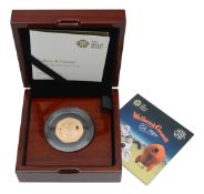 Royal Mint Elizabeth II 2019 gold proof 50p coin Wallace & Gromit