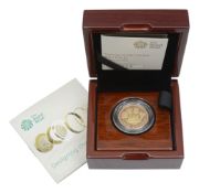 United Kingdom. Royal Mint Elizabeth II 2017 gold proof £1 coin Nations of the Crown