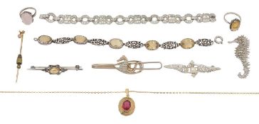 A collection of costume jewellery