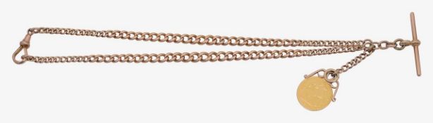 An Albert chain half sovereign