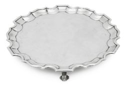 George V small silver salver