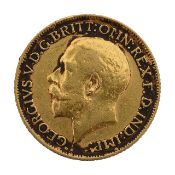 A George V full sovereign, dated 1911