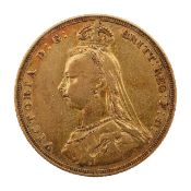 A Victorian full sovereign, dated 1887