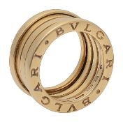 A Bulgari B.Zero yellow gold ring