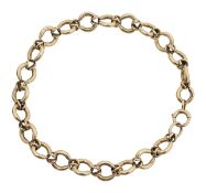 A 9ct fancy gold bracelet