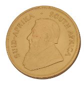 A South African 1 oz fine gold full Krugerrand, 1977