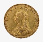A Victorian full sovereign, dated 1887
