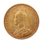 A Victorian full sovereign, dated 1891