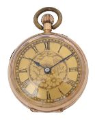 A small 14ct fob watch