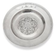 An Elizabeth II silver armada dish