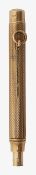 A Sampson & Mordan 9ct gold propelling pencil retailed by Asprey