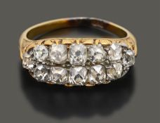 An early/mid 19th century diamond-set ring