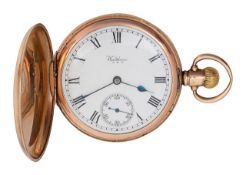 A 9ct gold Waltham full hunter pocket watch