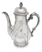 An early 20th century German .800 silver coffee pot