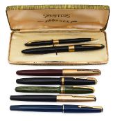 A collection of fountain pens