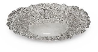 A late Victorian silver dish