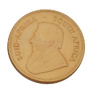 A South African 1 oz fine gold full Krugerrand, 1977