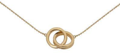 A Tiffany interlocking circles necklace pendant