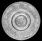 Motoring Interest. An Important Arts and Crafts silver presentation charger