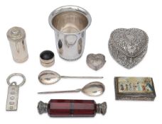 A collection of silver and vertu