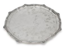 A George V silver tray