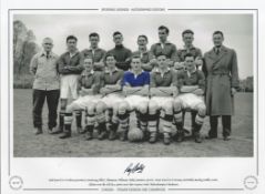 Roy Bentley 16x12 signed colourised photo, Autographed Editions, Limited Edition. Photo Shows