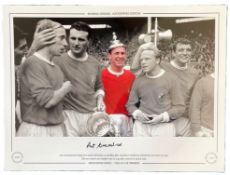 Pat Crerand 16x12 signed colourised photo Autographed Editions, Limited Edition. Photo Shows Crerand