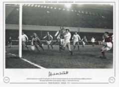 Frank McLintock 16x12 signed colourised photo, Autographed Editions, Limited Edition. Photo Shows